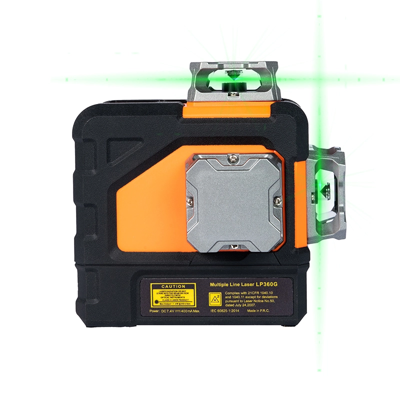 3x360 ° Laser maila berdea